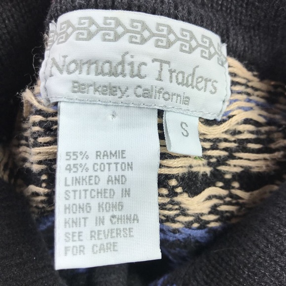 Nomadic Traders Womens Pullover Sweater Blue S - Picture 6 of 7